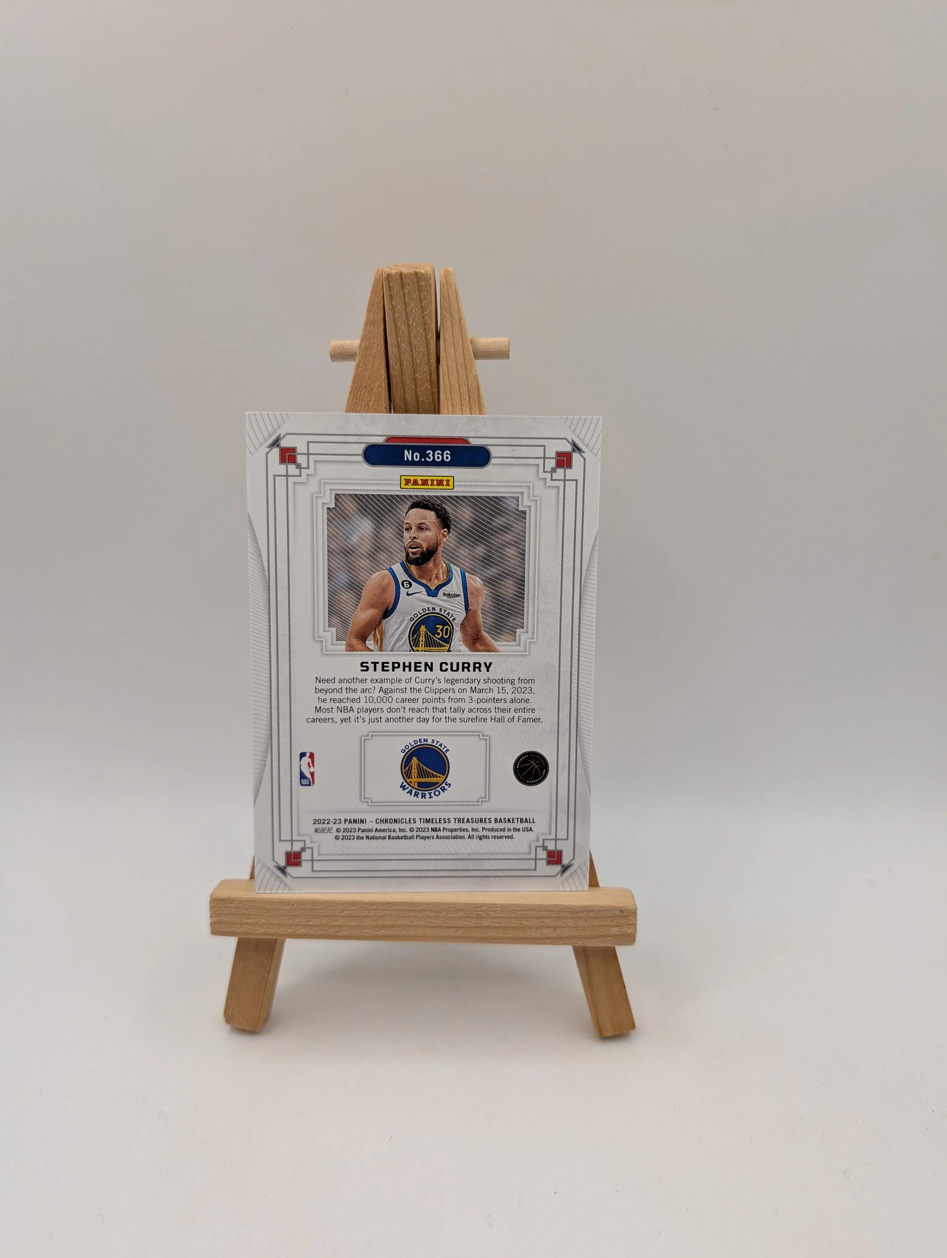 Stephen Curry 2022-23 Panini Chronicles Timeless Treasures /99 #366 FRENLY BRICKS - Open 7 Days image 2