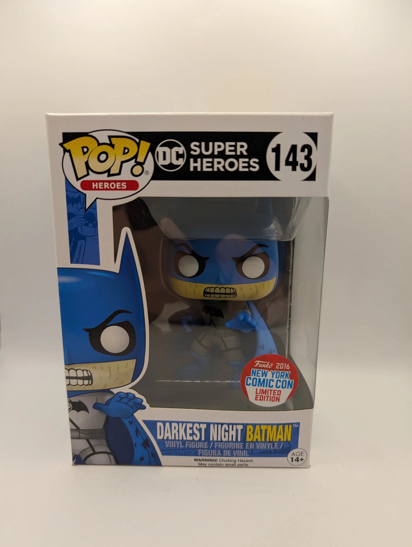 Funko Pop Vinyl DC Pop Heroes #143 Darkest Night Batman Limited Edition NYCC 2016 FRENLY BRICKS - Open 7 Days