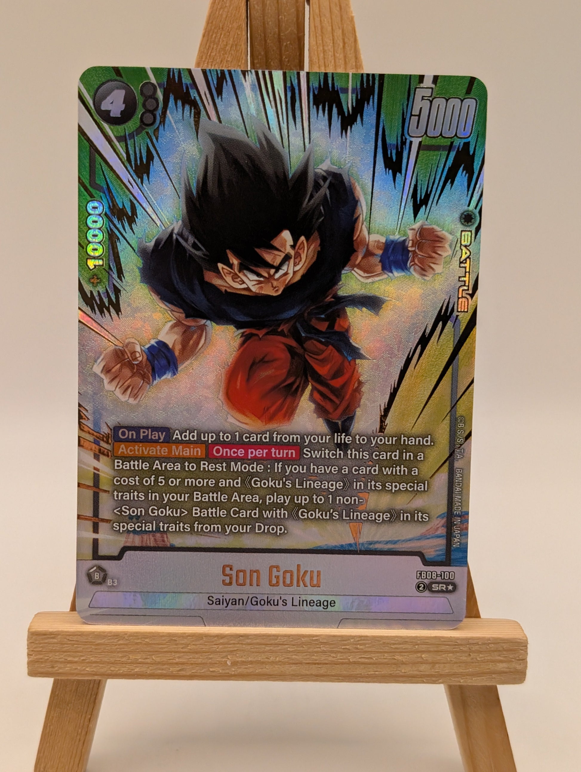 Son Goku - FB08-100 (Alternate Art) - Saiyan's Pride Dragon Ball Fusion World FRENLY BRICKS - Open 7 Days