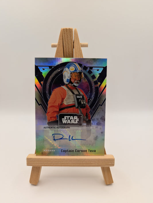 2022 Star Wars Signature Series Paul Sun-Hyung Lee Captain Carson Teva Auto FRENLY BRICKS - Open 7 Days