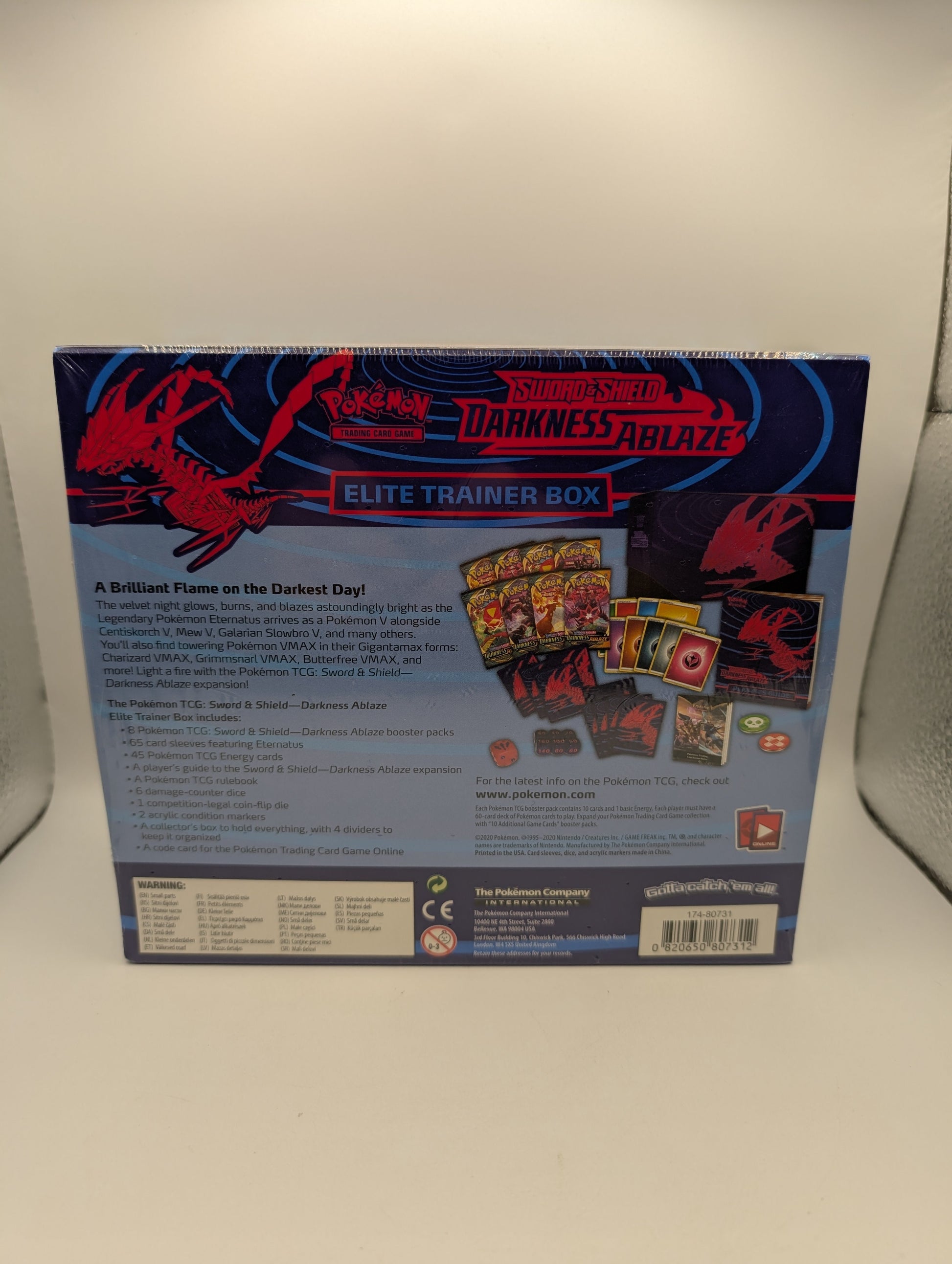 Pokemon TCG - Pokémon S&S ETB - Elite Trainer Box - Darkness Ablaze - Sealed FRENLY BRICKS - Open 7 Days