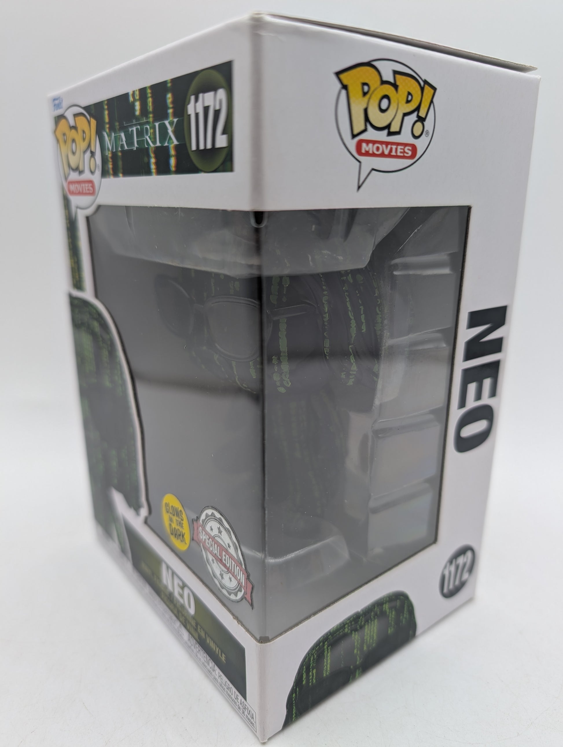 Funko Pop! Matrix Neo #1172 Glow in Dark Special Edition Vinyl Figure image 2