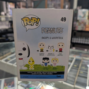 PEANUTS Snoopy & Woodstock (Flocked) EXCLUSIVE FUNKO Pop Vinyl Figure 49 FRENLY BRICKS - Open 7 Days