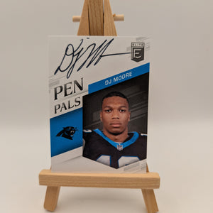 2018 Donruss Elite - Pen Pals D.J. Moore #PP-DJM Black Ink (AU, RC) FRENLY BRICKS - Open 7 Days