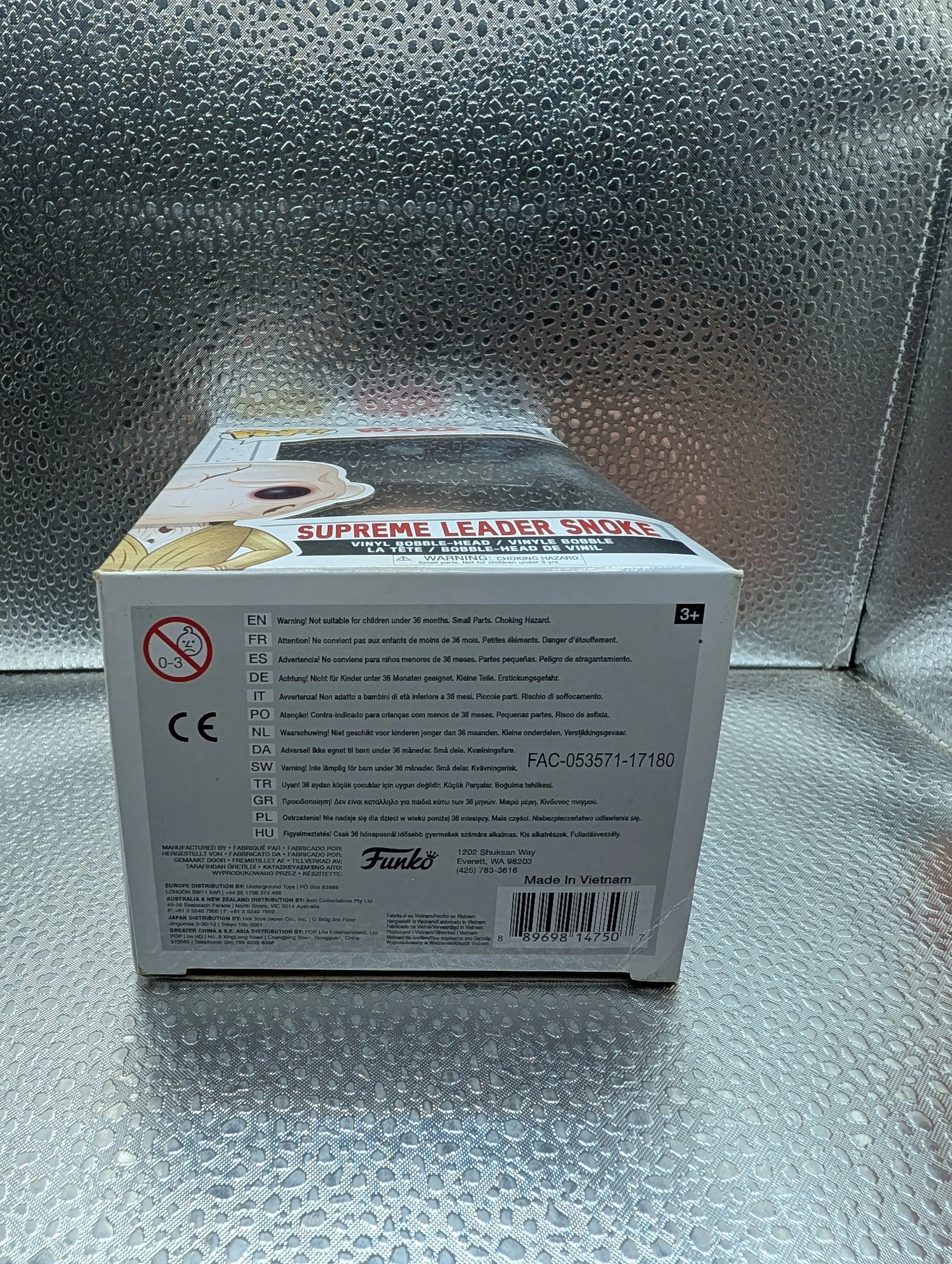 FUNKO Pop Vinyl Supreme Leader Snoke Star Wars #199 FRENLY BRICKS - Open 7 Days