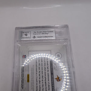 2014 National Treasures Teddy Bridgewater RPA RC NFL Gear Dual Materials /99 BGS 9 FRENLY BRICKS - Open 7 Days