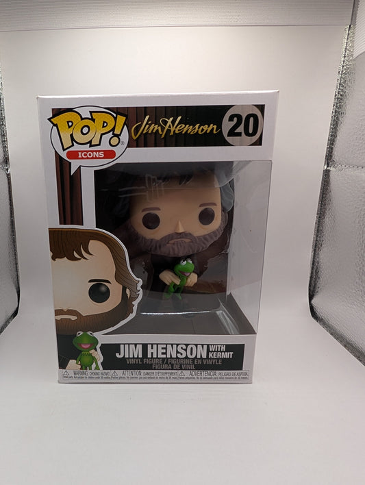 Jim Henson with Kermit Pop 20 - Funko Pop Vinyl FRENLY BRICKS - Open 7 Days