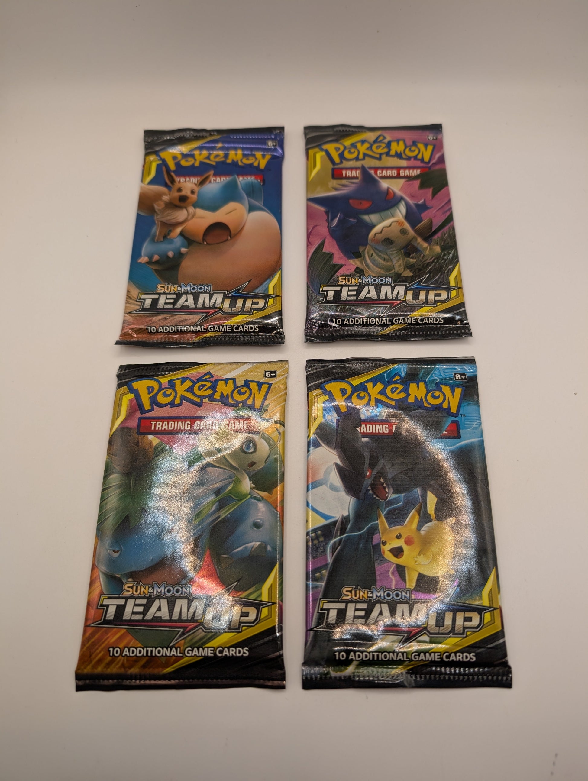 Pokemon TCG Sun & Moon Team Up 4 Booster Packs - Art Set FRENLY BRICKS - Open 7 Days