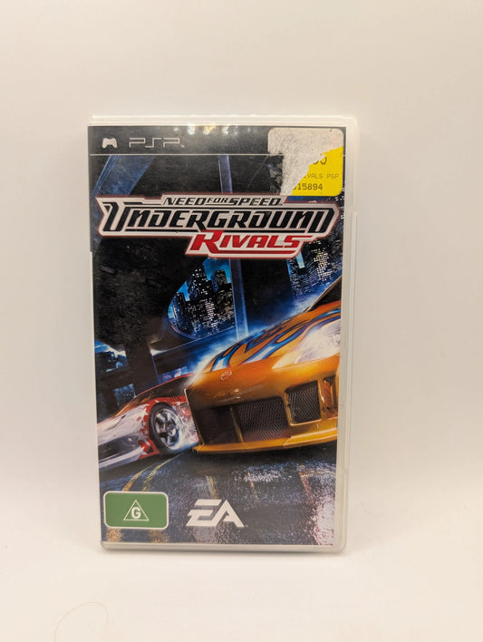 Need for Speed: Underground Rivals - PlayStation Portable (PSP, 2005 PAL) Racing FRENLY BRICKS - Open 7 Days