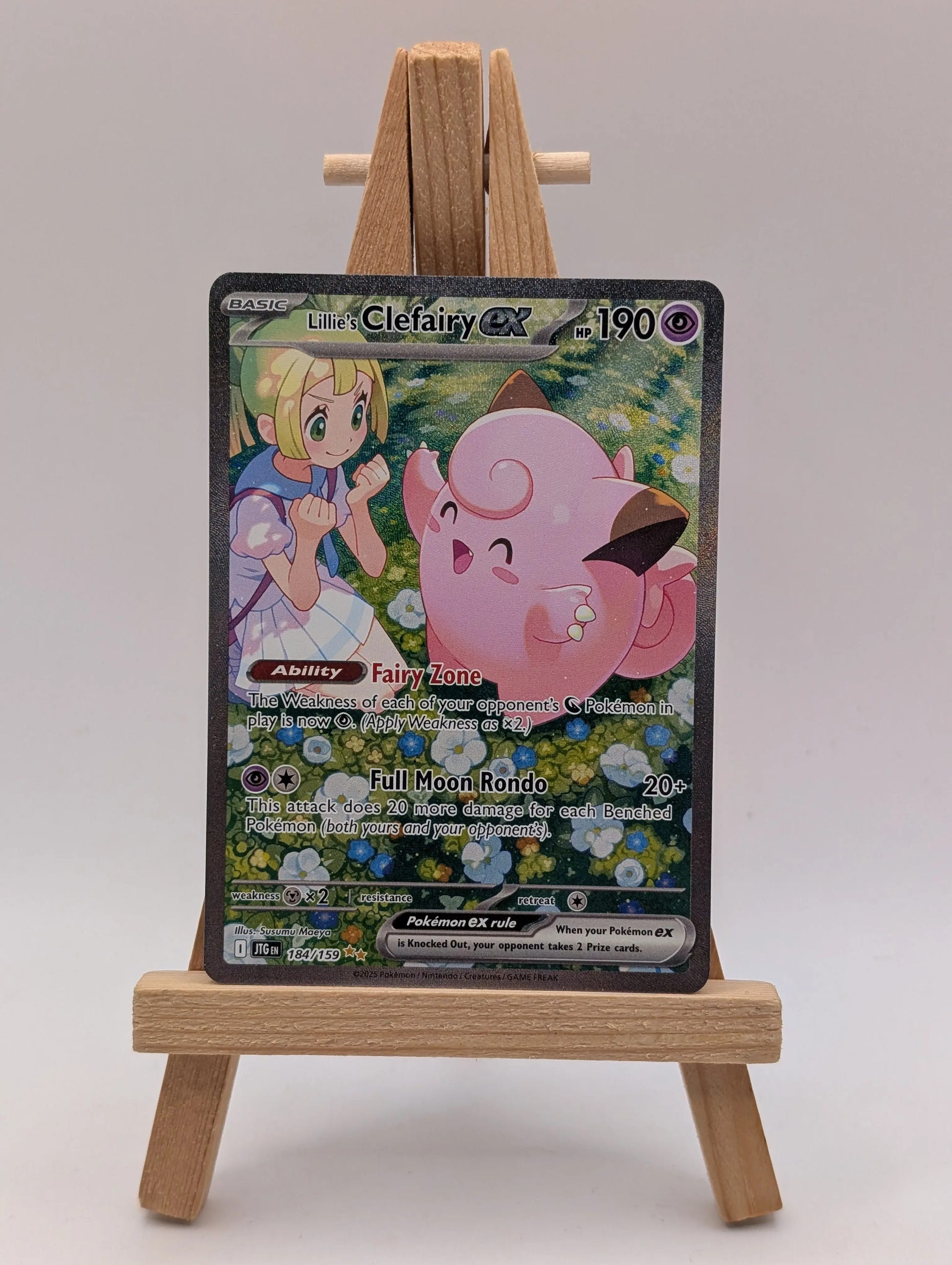 Lillie's Clefairy ex 184/159 Journey Together Pokemon LP FRENLY BRICKS - Open 7 Days image 1
