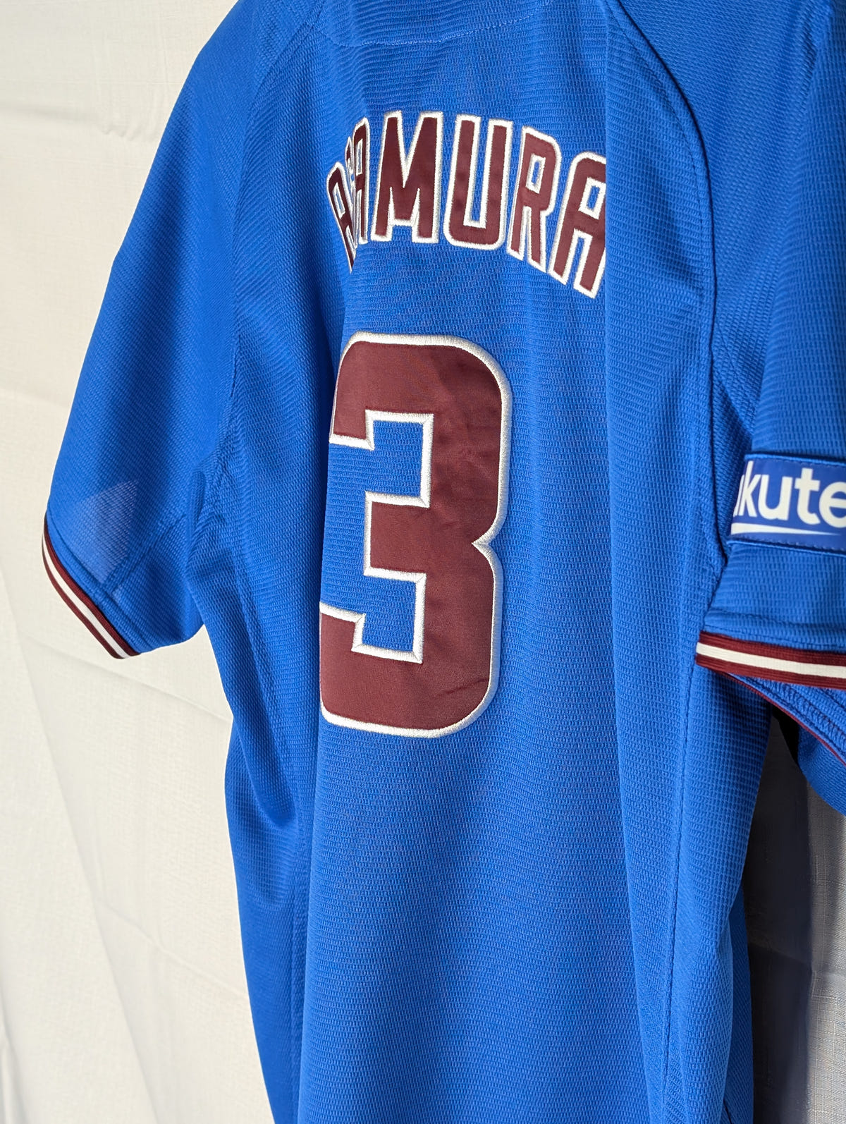 Nippon Baseball Tohoku Rakuten Golden Eagles 2019 Tohoku Blue "Asamura #3" Alternative Large Jersey, photo 14 image 14