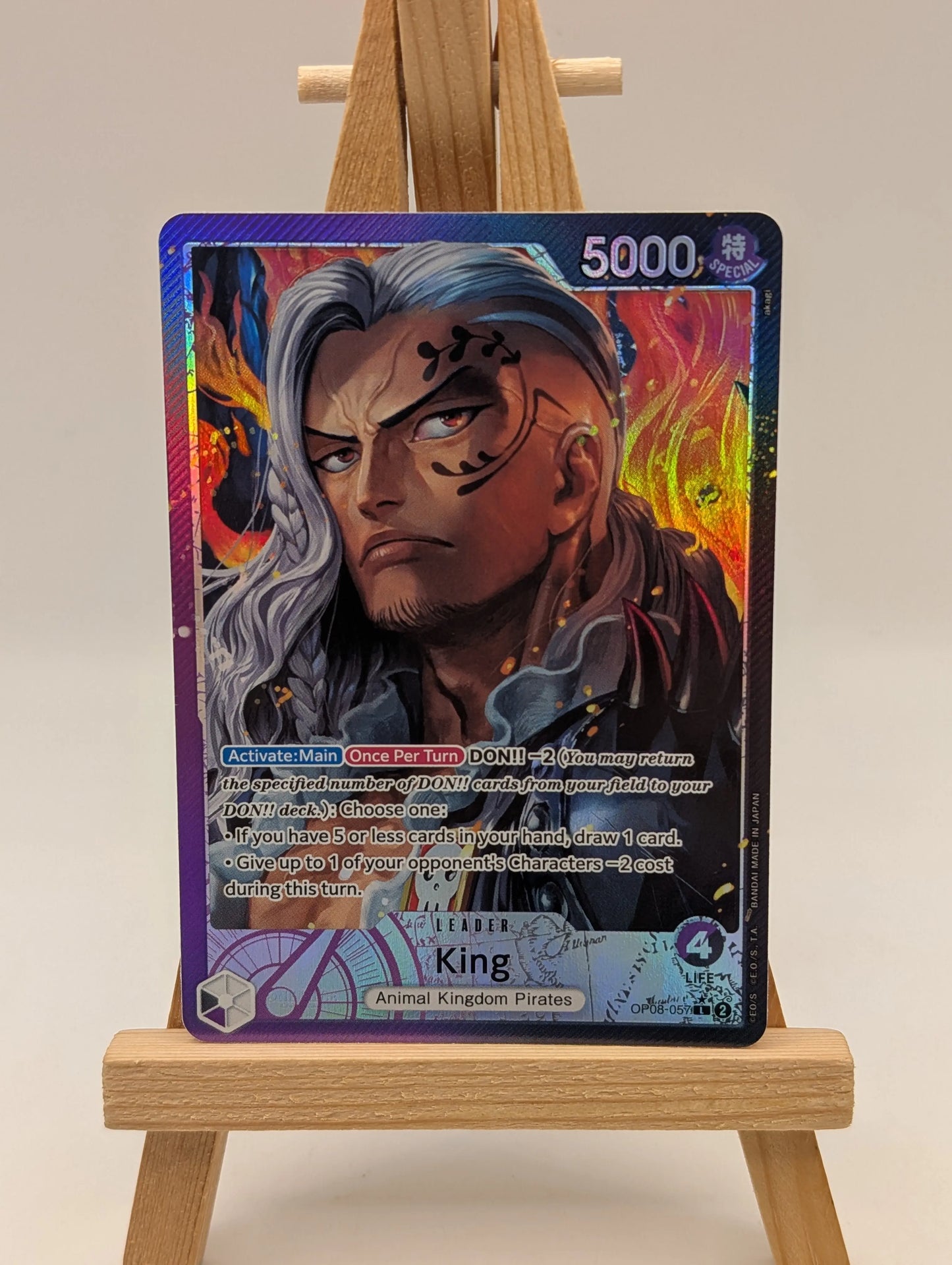 King OP08-057 Leader Alt Art One Piece English FRENLY BRICKS - Open 7 Days