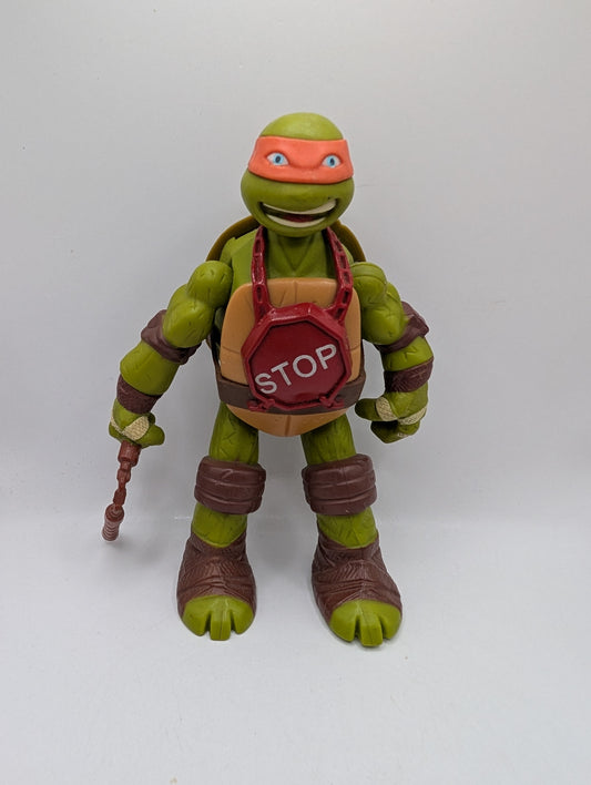 2014 Playmates Teenage Mutant Ninja Turtles TMNT Michelangelo Weapon Stop figure FRENLY BRICKS - Open 7 Days