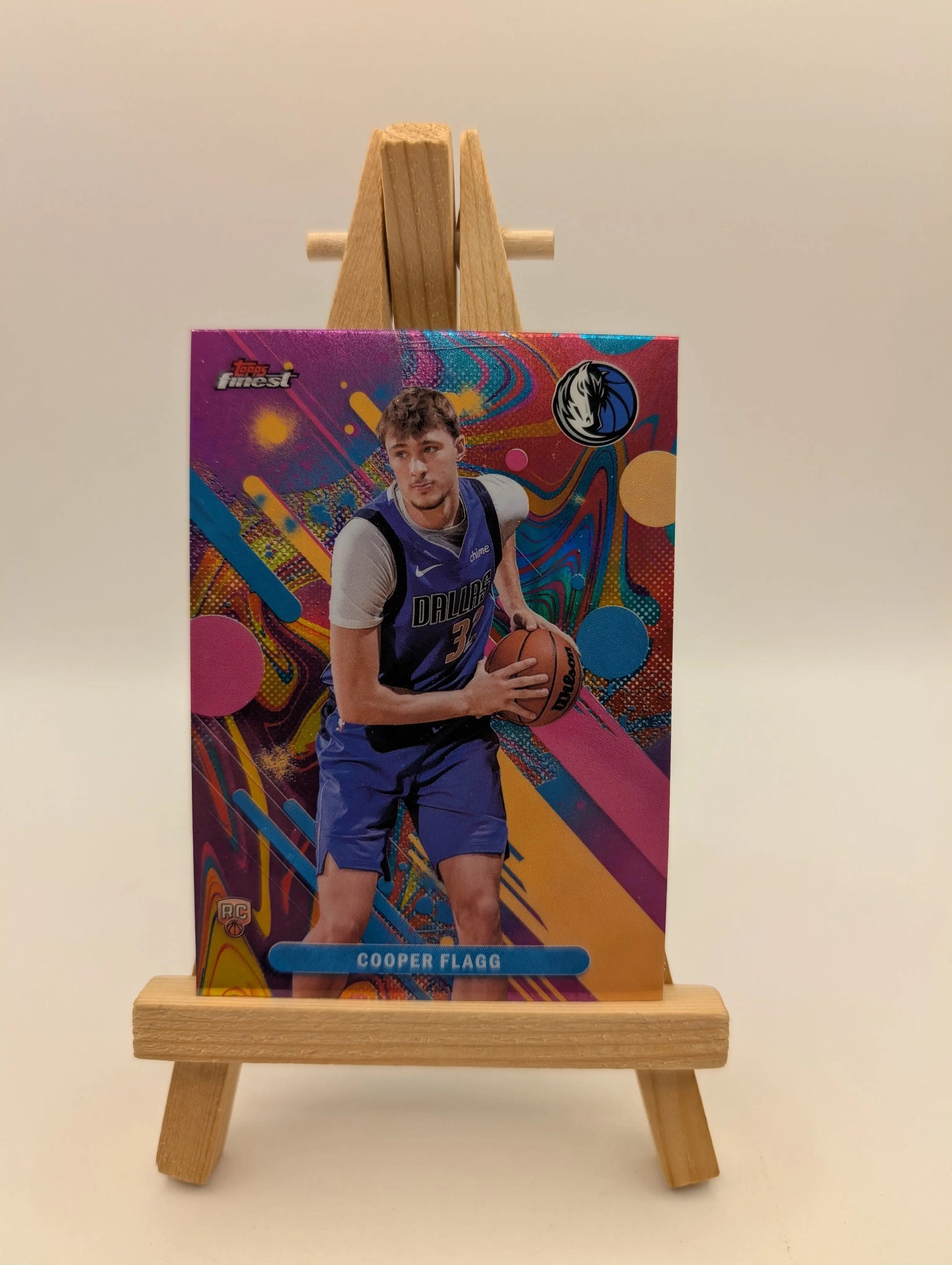2025-26 Topps Finest COOPER FLAGG Common Rookie Oil Spill #1 FRENLY BRICKS - Open 7 Days image 2