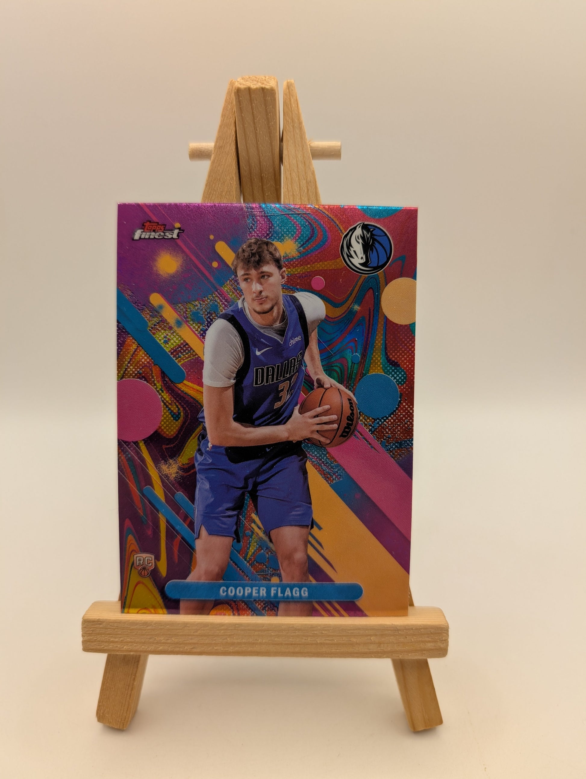 2025-26 Topps Finest COOPER FLAGG Common Rookie Oil Spill #1 FRENLY BRICKS - Open 7 Days