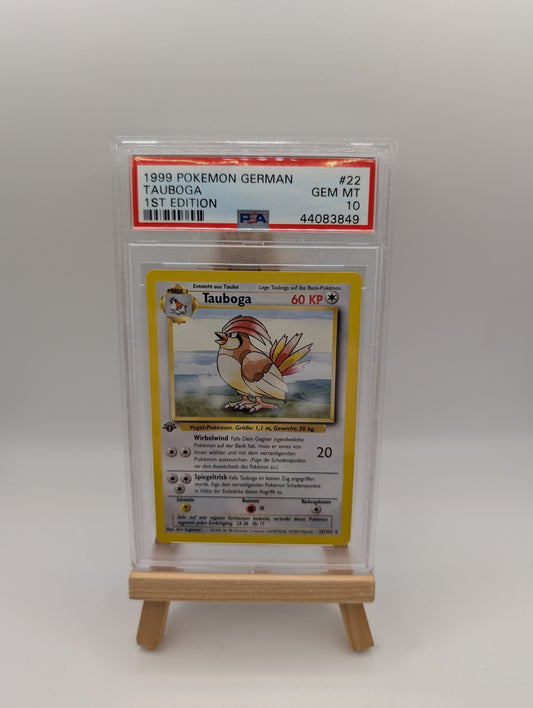 1999 Pokemon German Tauboga Pidgeotto  1st edition #22 Graded Gem Mint PSA 10 FRENLY BRICKS - Open 7 Days
