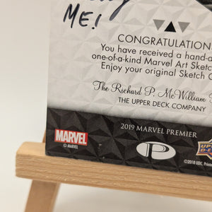 2019 Upper Deck Marvel Premier Sketch Cards Dual Panel Auto Signed 1/1 VENOM FRENLY BRICKS - Open 7 Days