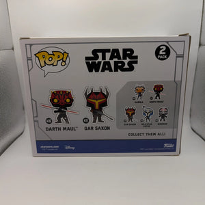 Funko POP Darth Maul & GAR Saxon Glow Dark 2 Pack FRENLY BRICKS - Open 7 Days