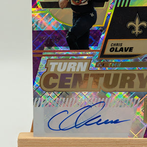 2022 DONRUSS ELITE CHRIS OLAVE ROOKIE TURN OF THE CENTURY AUTO SP /49-SAINT WR FRENLY BRICKS - Open 7 Days