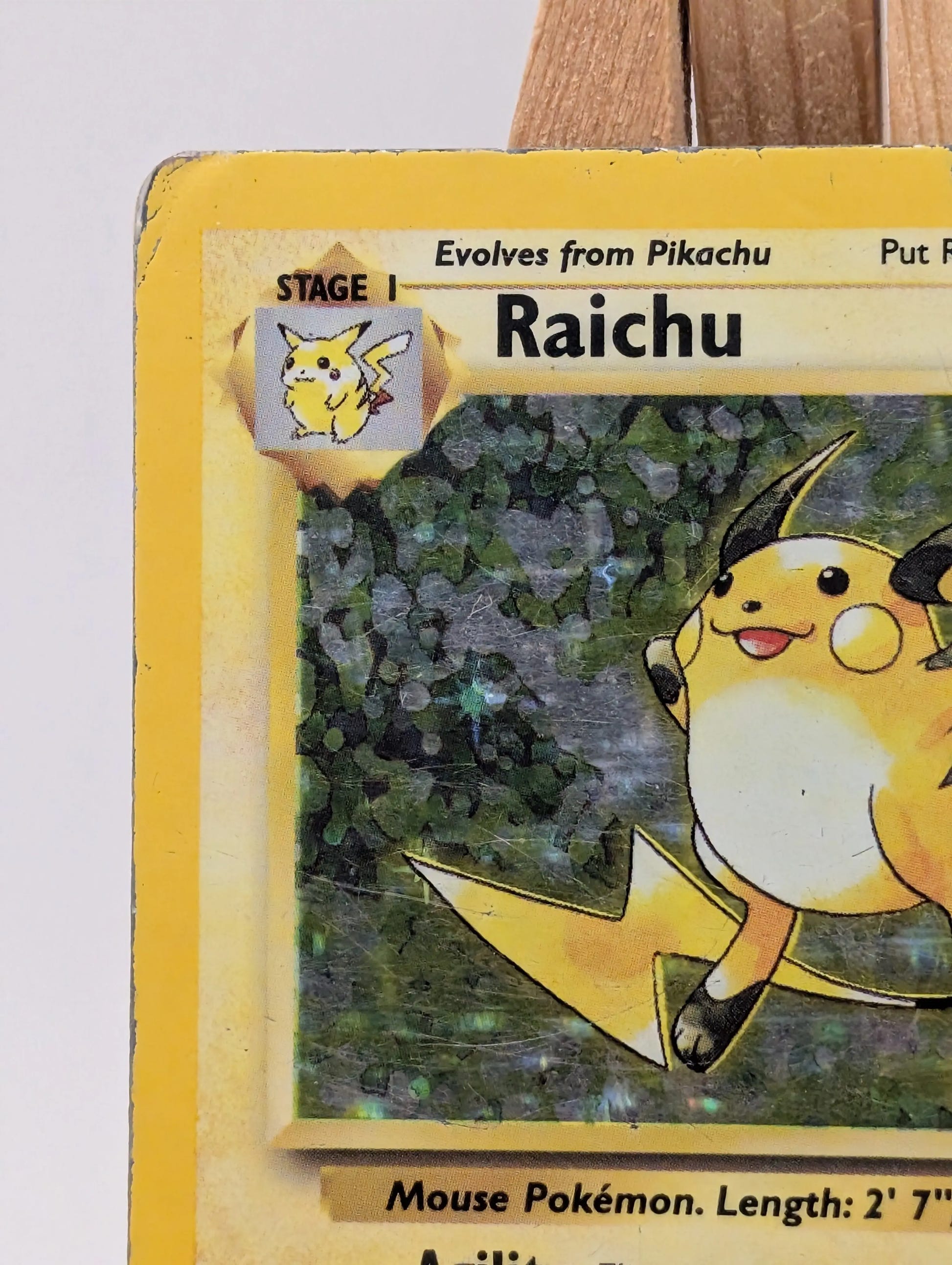 Raichu 14/102 Holo Rare Base Set - Pokemon Card WOTC HP FRENLY BRICKS - Open 7 Days image 3