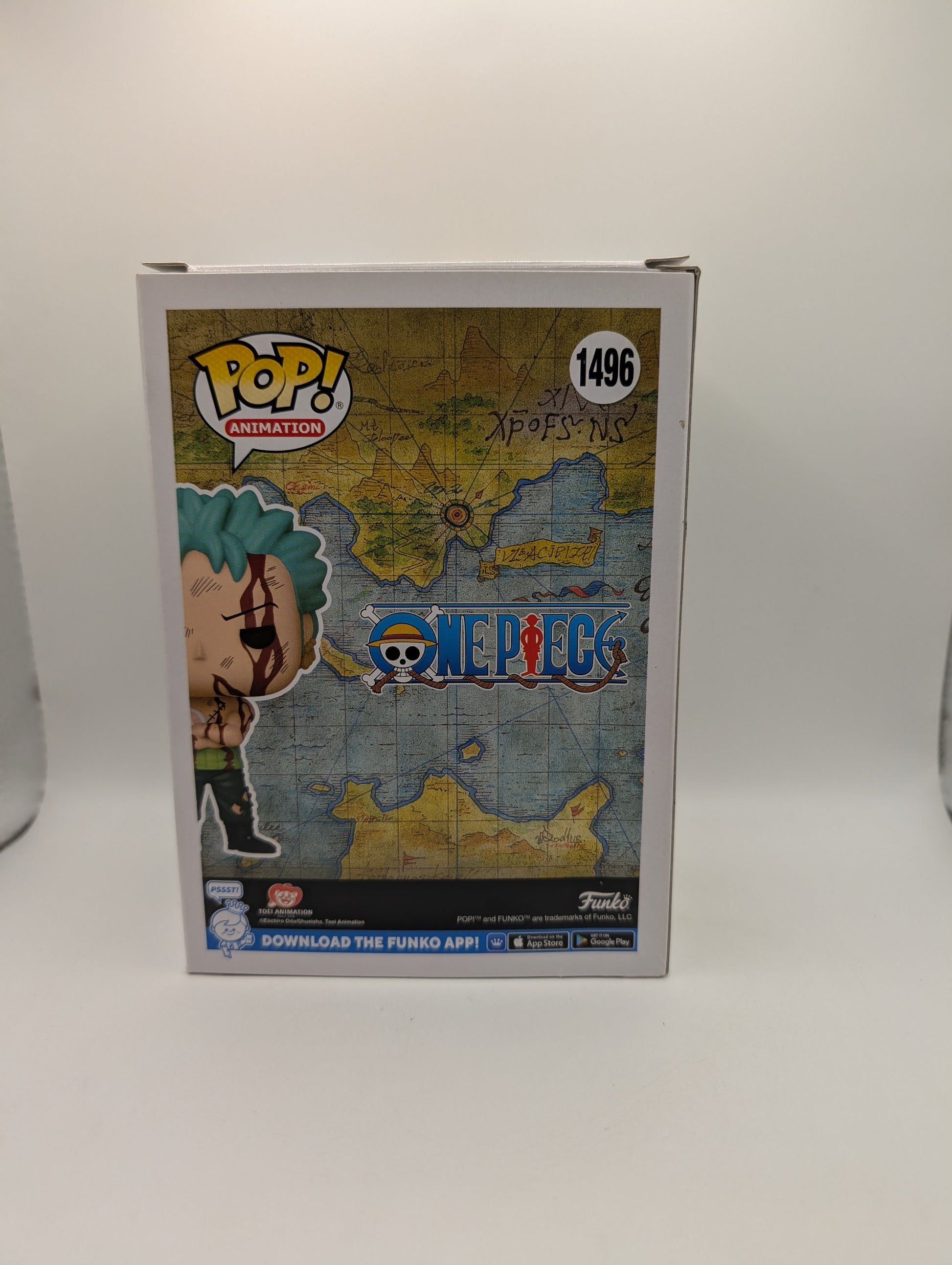 FUNKO Pop Vinyl Roronoa Zoro #1496 Figure FRENLY BRICKS - Open 7 Days