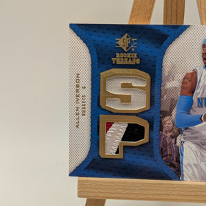 Allen Iverson 2007-08 Sp Rookie Threads Game Used Dual Jersey Nuggets Card