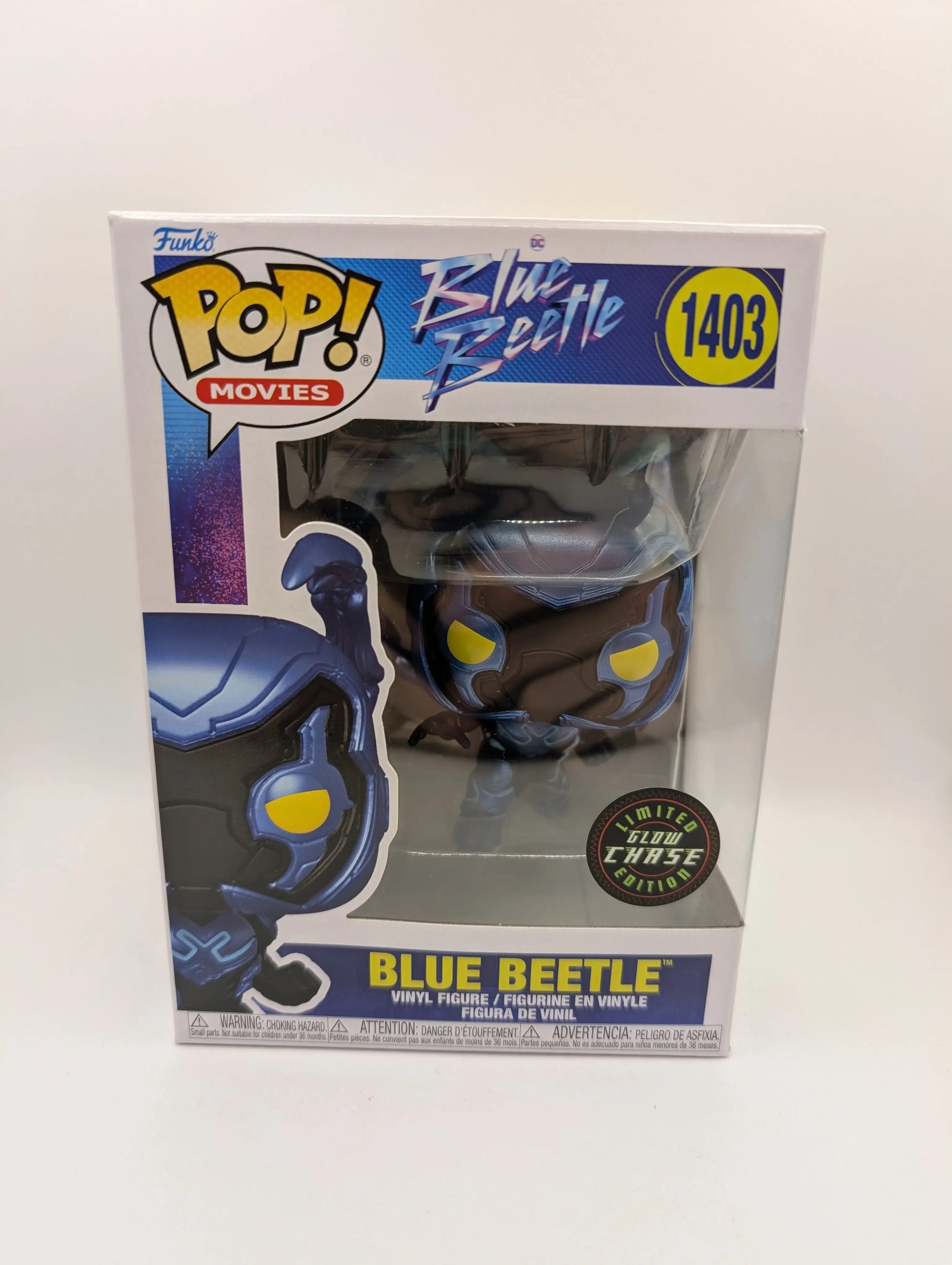 Blue Beetle - Blue Beetle #1403 CHASE Glow in the Dark Limited Edition Funko Pop FRENLY BRICKS - Open 7 Days image 1