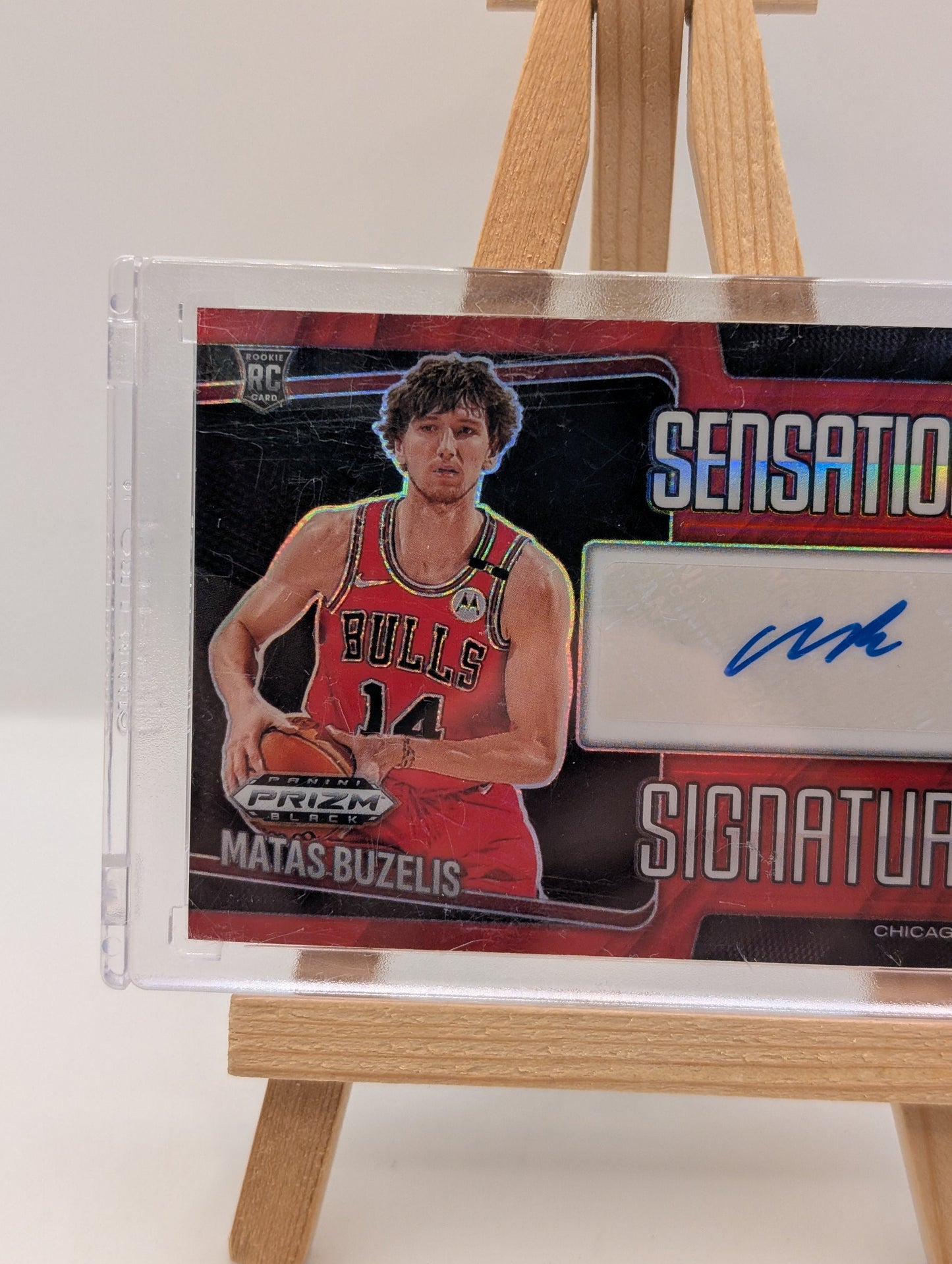 MATAS BUZELIS 2024-25 PRIZM BLACK SENSATIONAL ROOKIE RED RC AUTO /99 FRENLY BRICKS - Open 7 Days