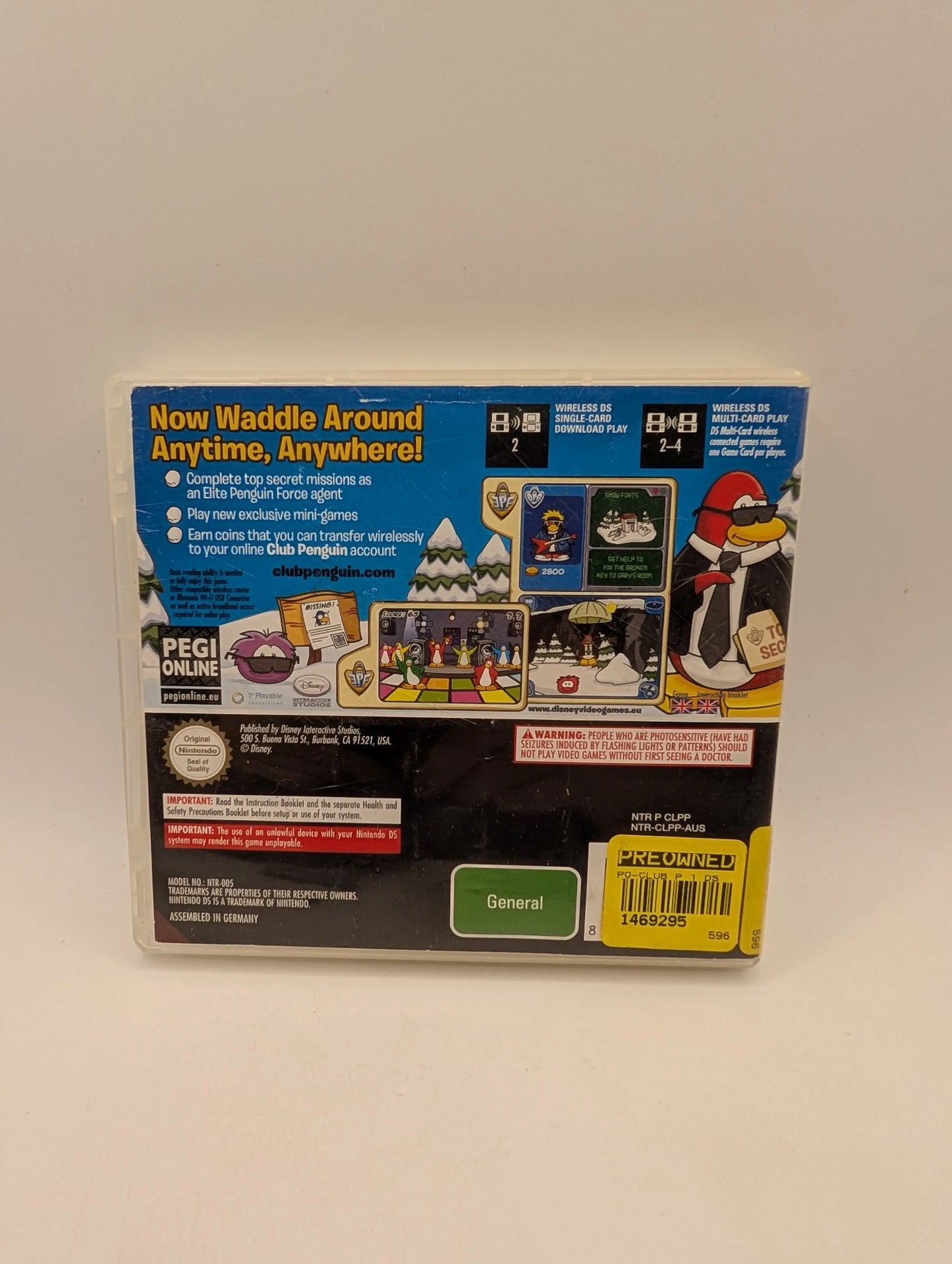 Disney Club Penguin Elite Penguin Force Nintendo DS Video Game FRENLY BRICKS - Open 7 Days