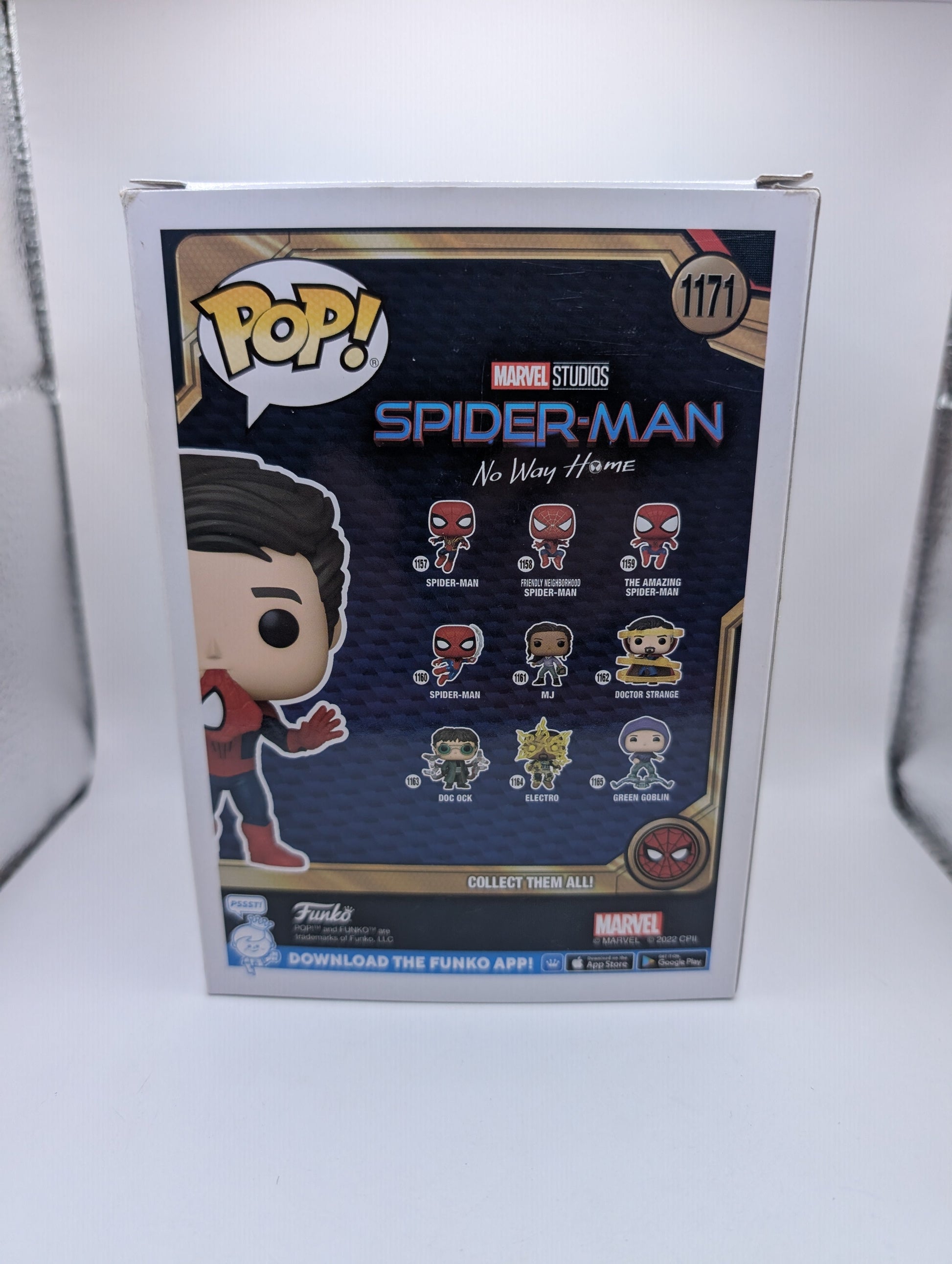 Marvel Funko Pop - The Amazing Spider-Man (Unmasked) - No Way Home - No. 1171 FRENLY BRICKS - Open 7 Days