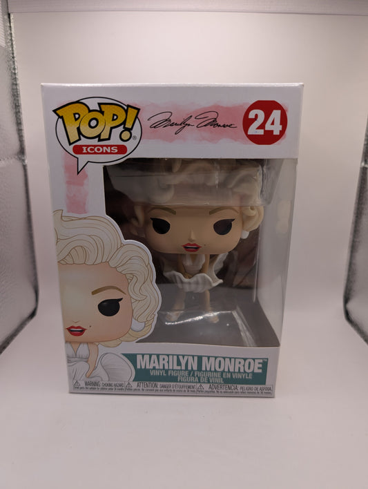 Funko Pop Icons Marilyn Monroe #24 Vinyl Figure White Dress Vaulted FRENLY BRICKS - Open 7 Days