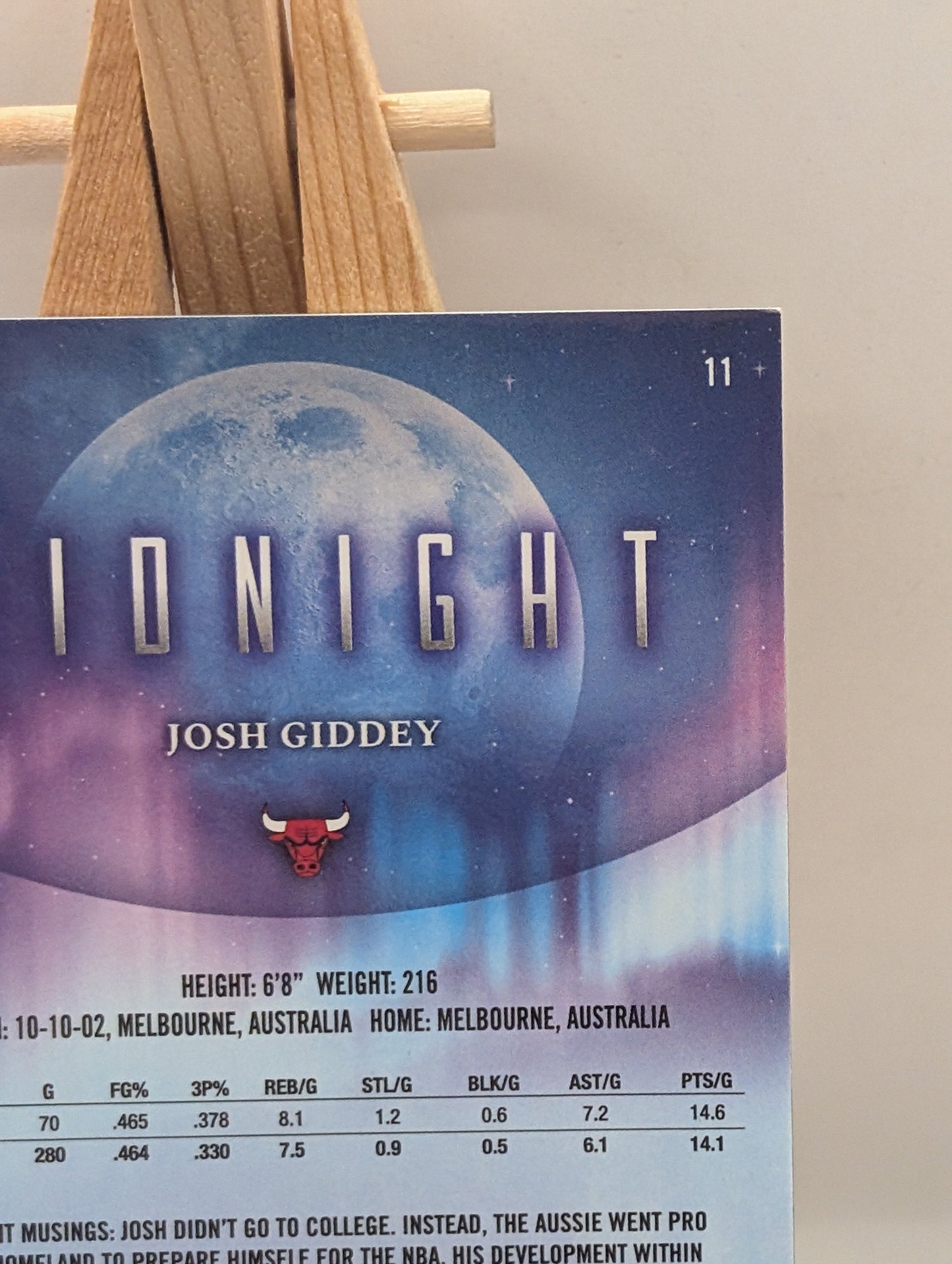 2025 Topps Midnight Josh Giddey # /5 Holo (Bulls) LOW NUMBERED FRENLY BRICKS - Open 7 Days
