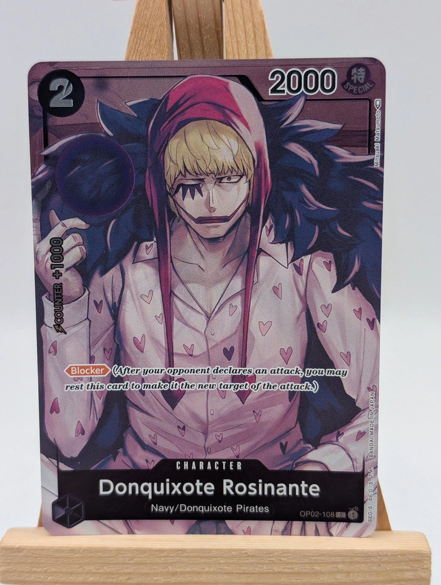 Donquixote Rosinante (Box Topper) OP02-108 English Paramount War - One Piece NM FRENLY BRICKS - Open 7 Days