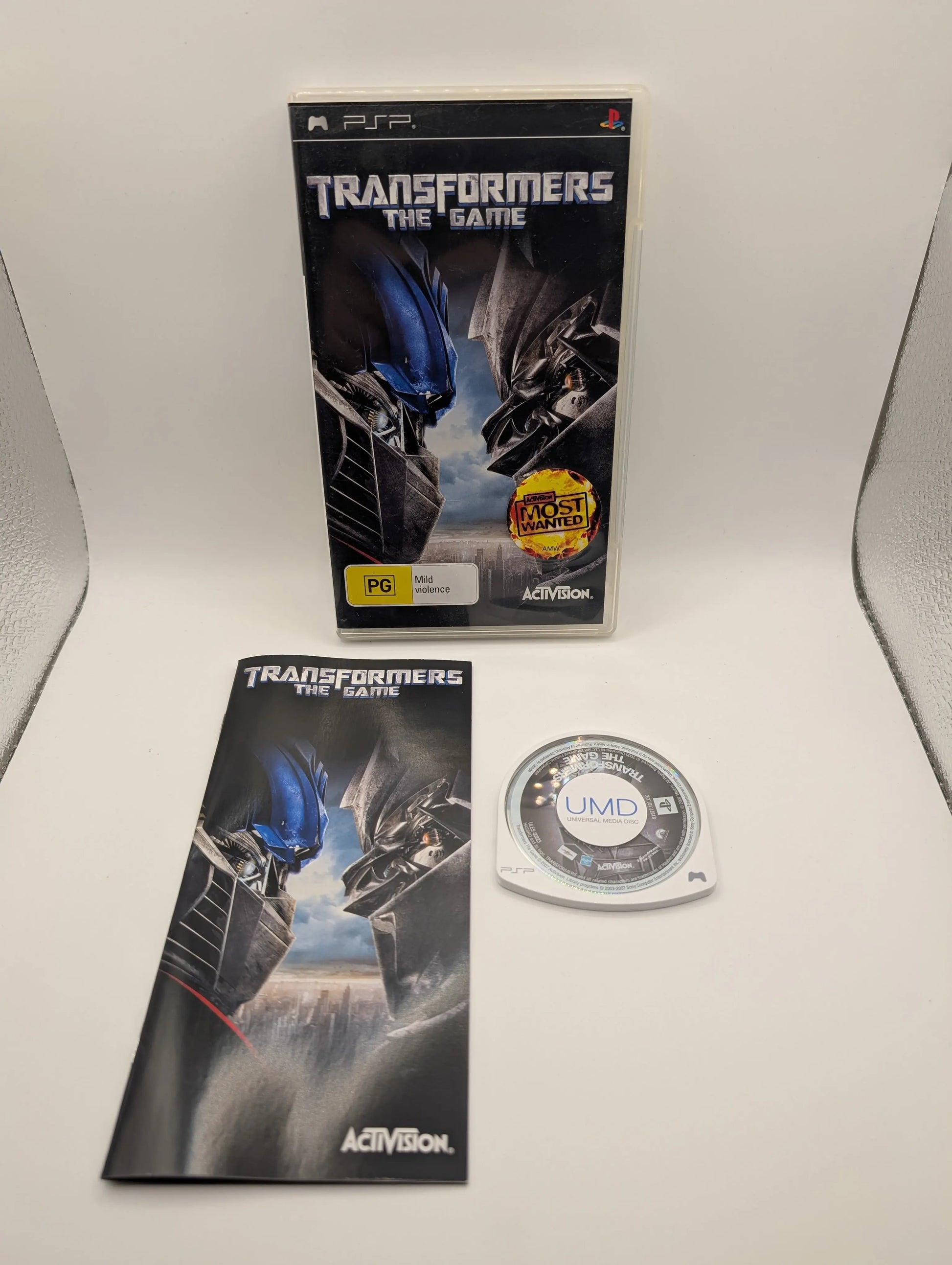 Transformers The Game - PSP- PLAYSTATION - COMPLETE - PAL FRENLY BRICKS - Open 7 Days