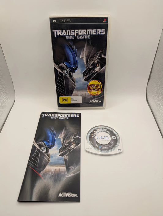 Transformers The Game - PSP- PLAYSTATION - COMPLETE - PAL FRENLY BRICKS - Open 7 Days