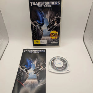 Transformers The Game - PSP- PLAYSTATION - COMPLETE - PAL FRENLY BRICKS - Open 7 Days