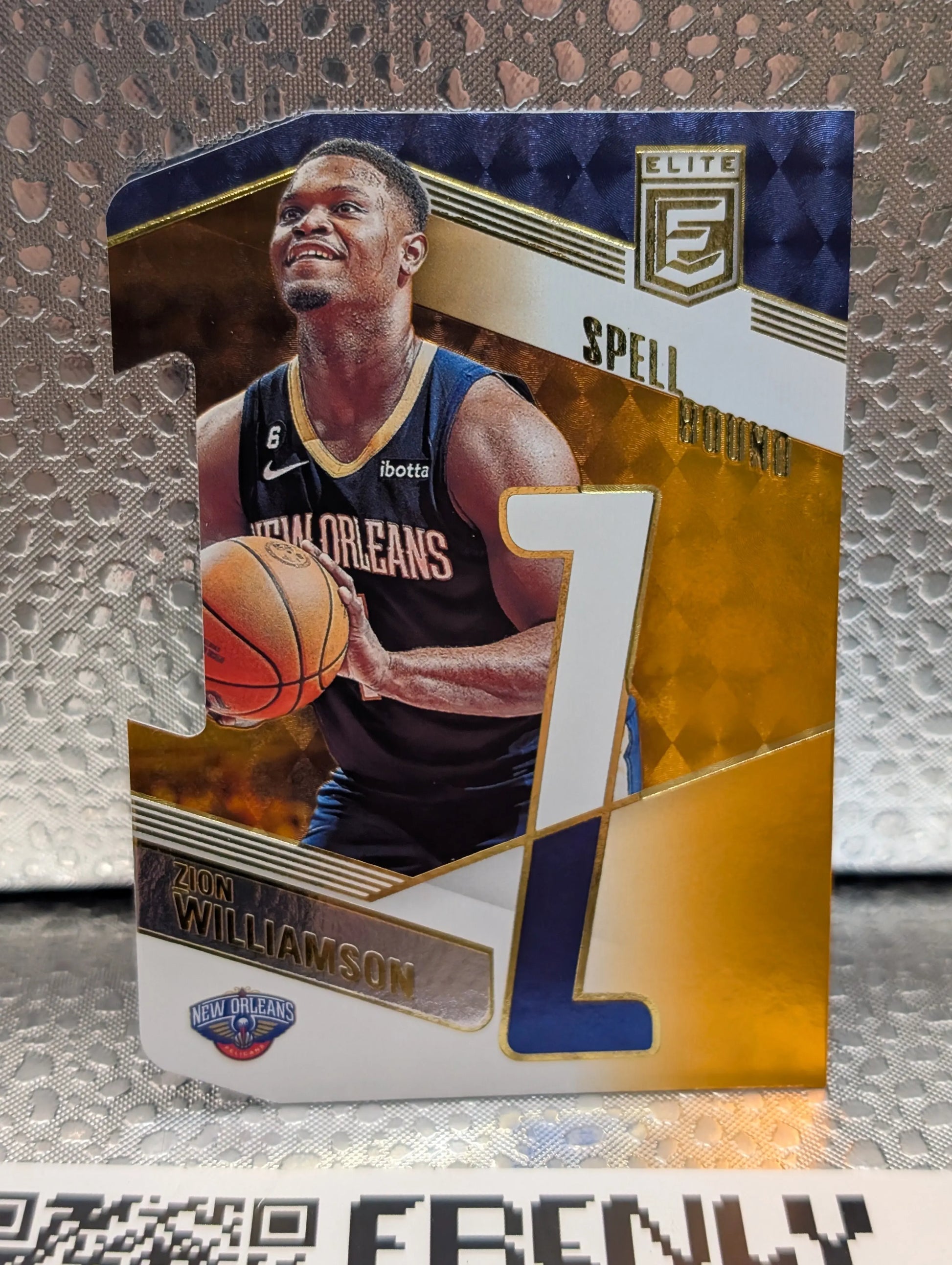ZION WILLIAMSON 2022-23 DONRUSS ELITE SPELL BOUND ORANGE DIE-CUT LETTER "Z" #23 FRENLY BRICKS - Open 7 Days