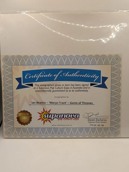 ACTOR Ian Beattie autograph, In-Person signed photo Coa Supanova FRENLY BRICKS - Open 7 Days