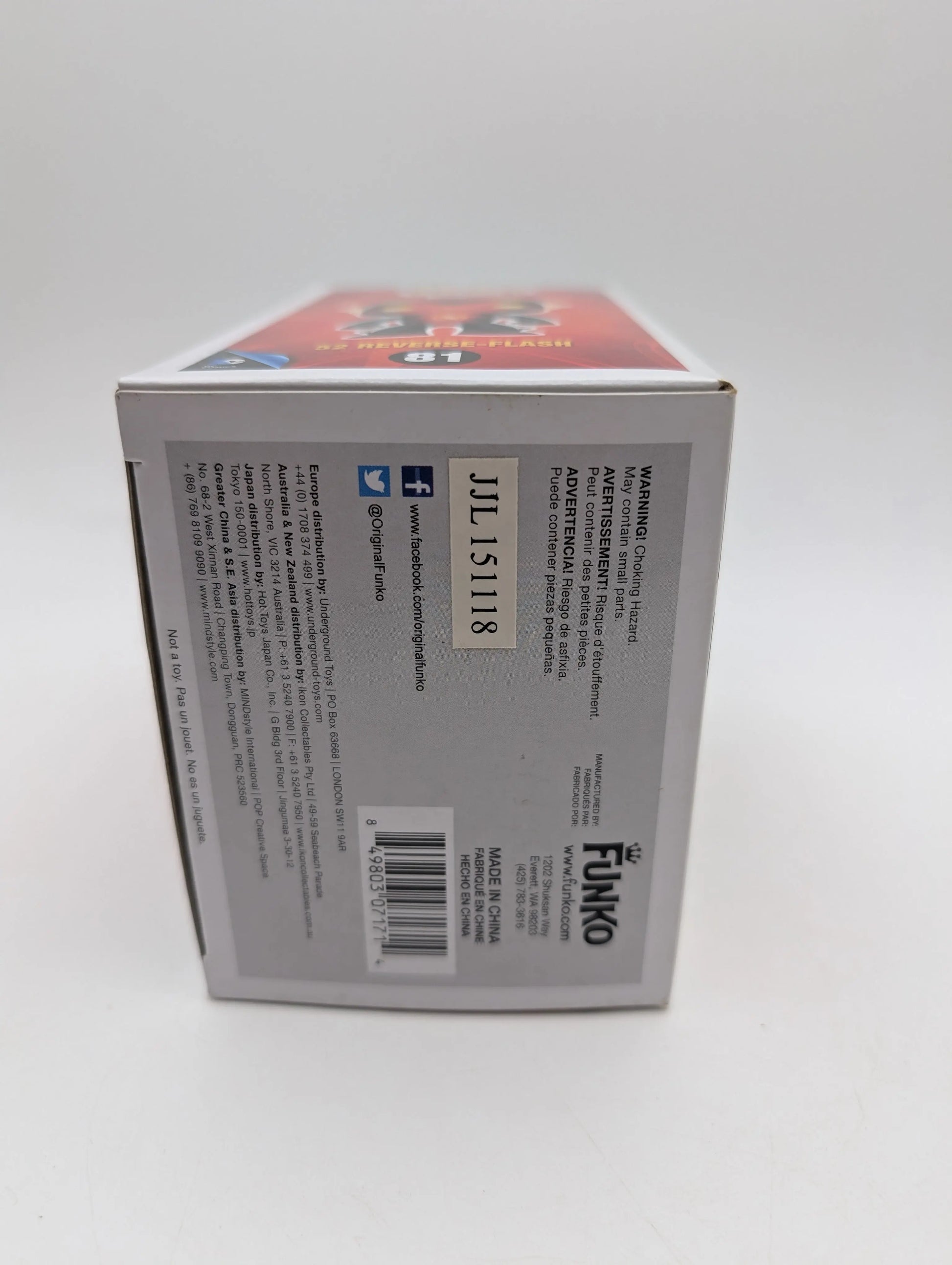 Funko Pop DC  52 Reverse Flash #81  VAULTED FRENLY BRICKS - Open 7 Days