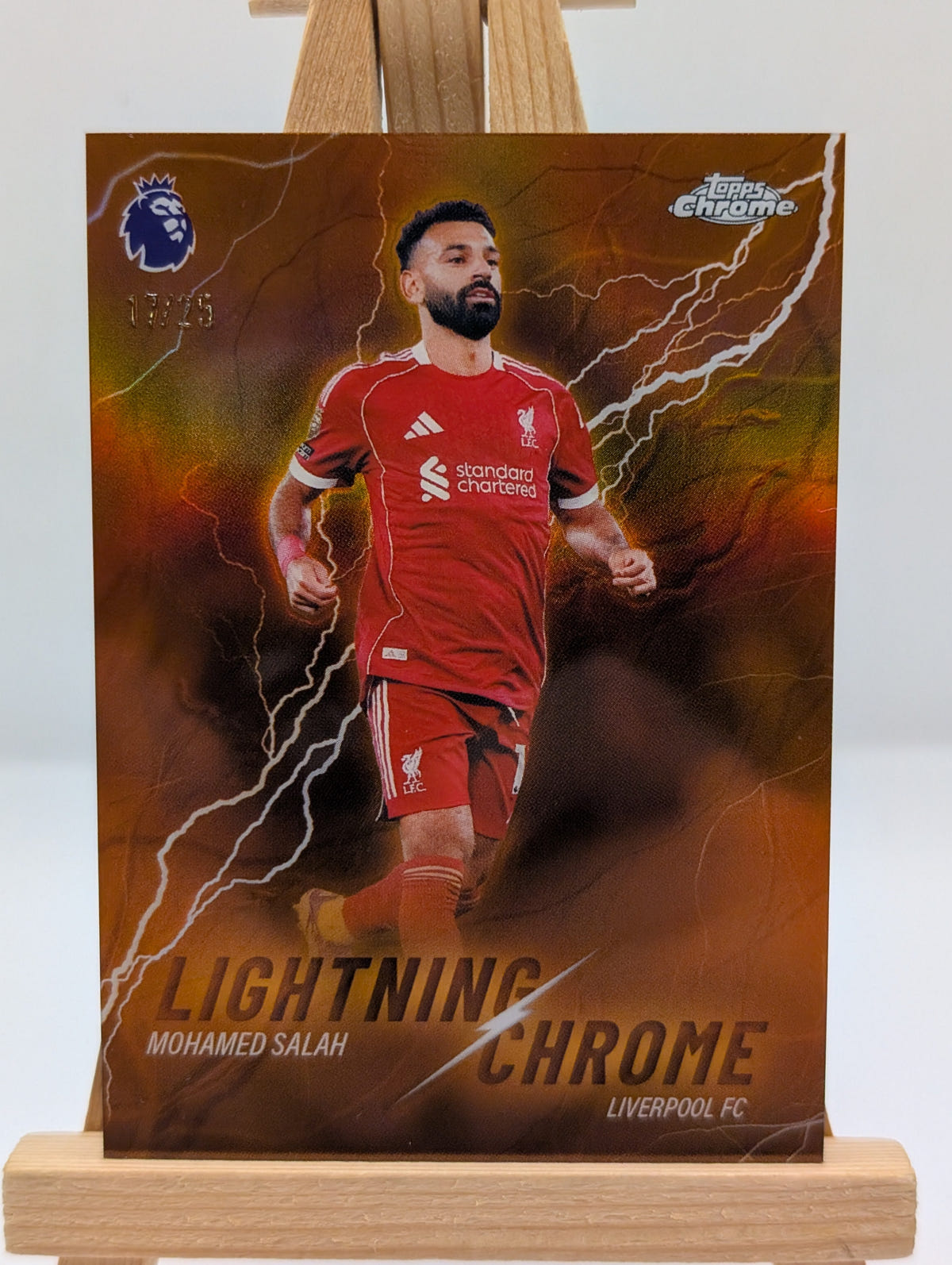 Mohamed Salah 2025-26 Topps Chrome Premier League Lightning Chrome #LC-5 /25 FRENLY BRICKS - Open 7 Days image 2