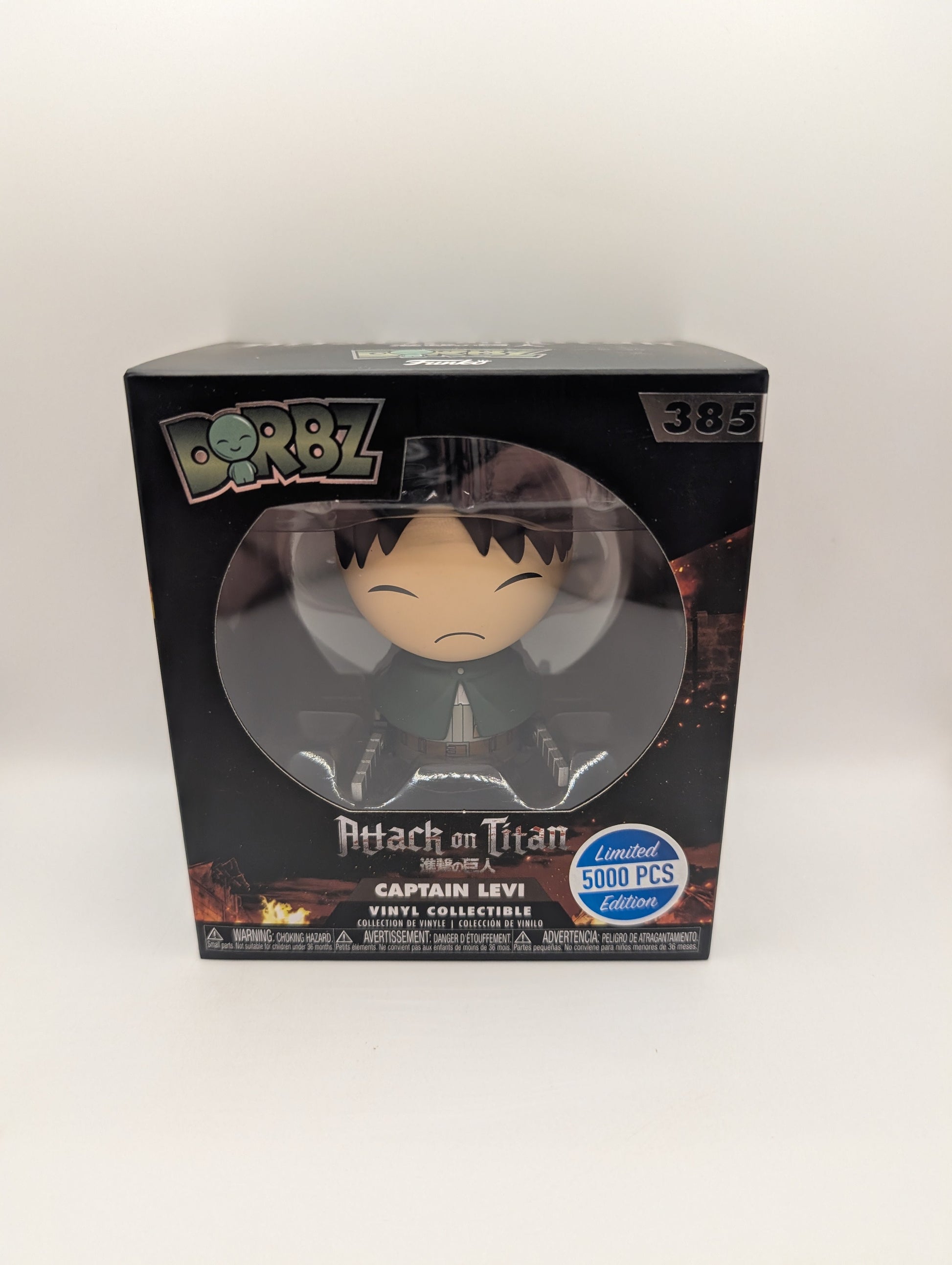 Funko Dorbz: Attack on Titan - Captain Levi #385 LE 5000 Pcs Vinyl Figure 2018 FRENLY BRICKS - Open 7 Days