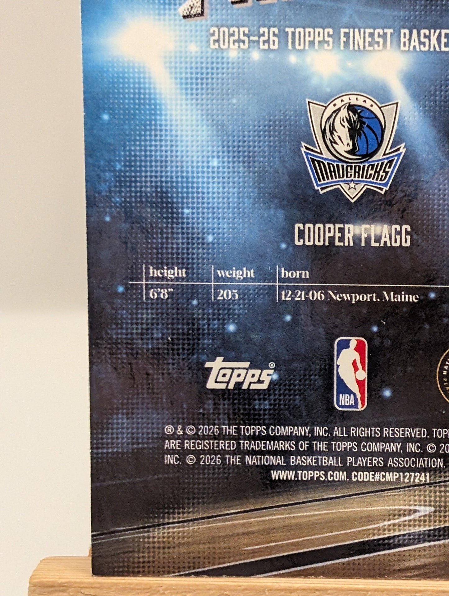2025-26 Topps Finest - Finishers Cooper Flagg #FI-8 Purple Refractor/125 (RC) FRENLY BRICKS - Open 7 Days