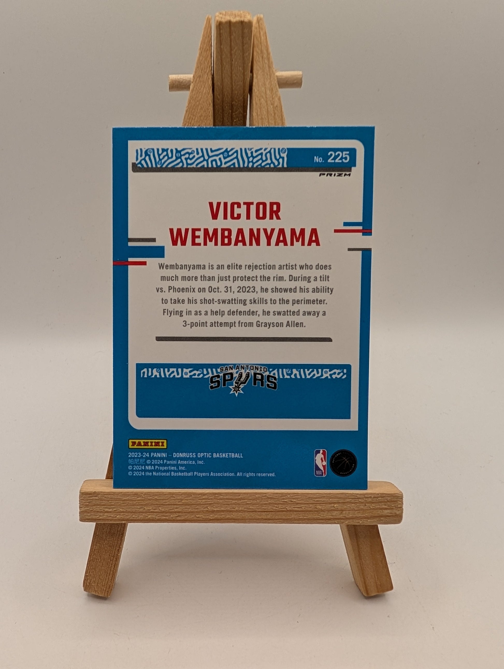 2023-24 Donruss Optic Rated Rookie Victor Wembanyama Purple Shock Prizm RC FRENLY BRICKS - Open 7 Days