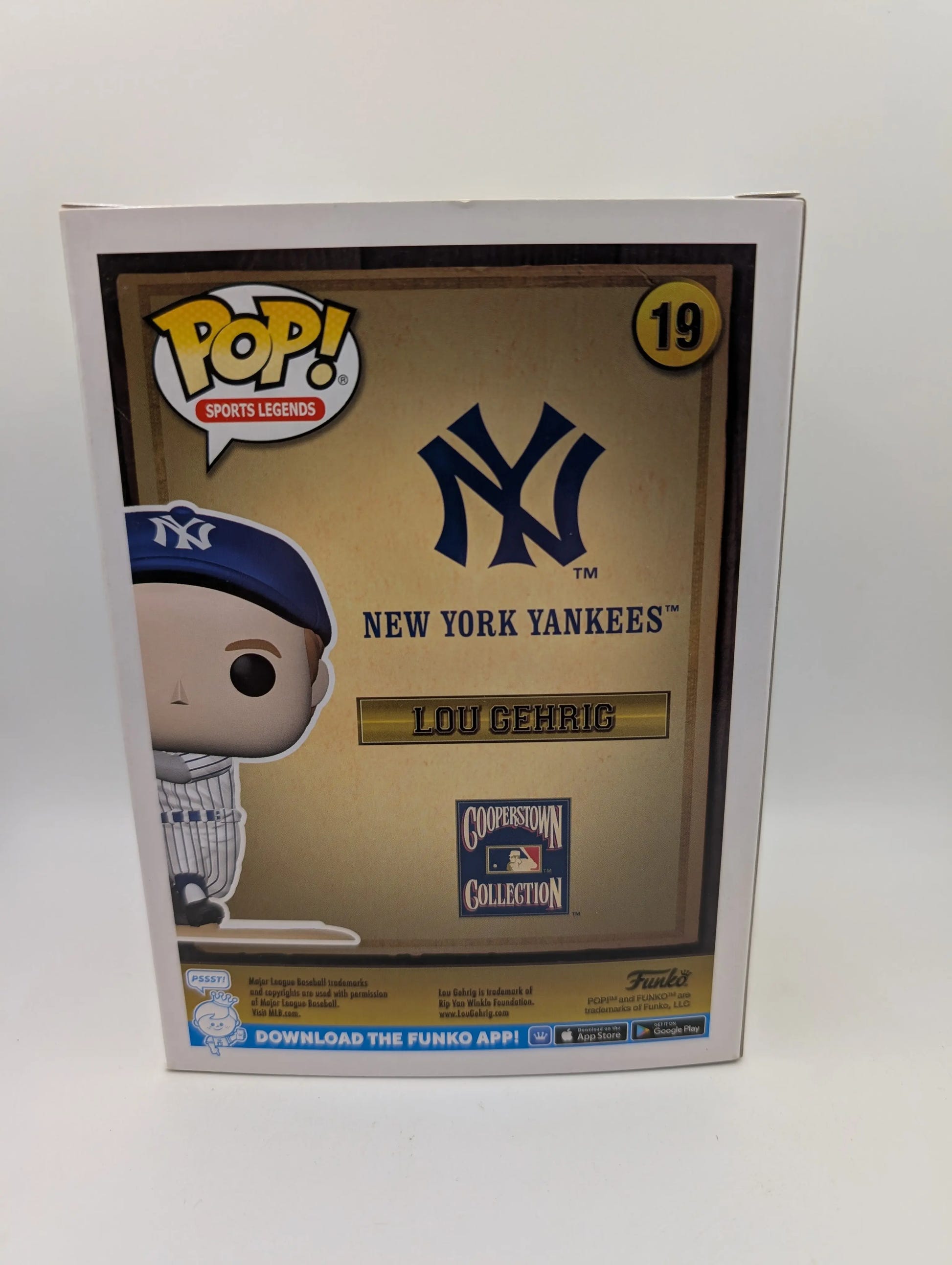 MLB Legends Yankees- Lou Gehrig Pop! Vinyl Figure #19 OE FRENLY BRICKS - Open 7 Days image 3