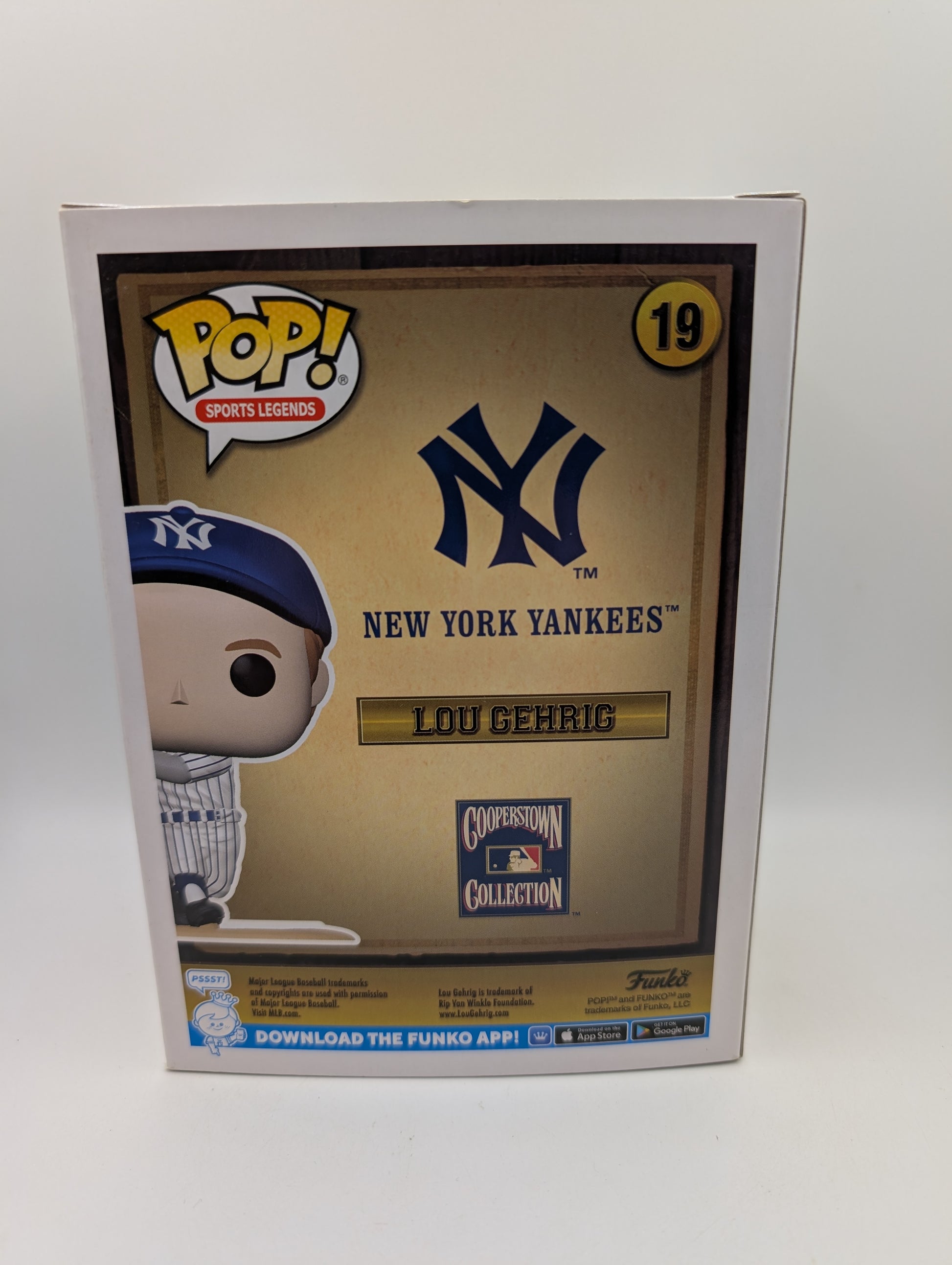 MLB Legends Yankees- Lou Gehrig Pop! Vinyl Figure #19 OE
