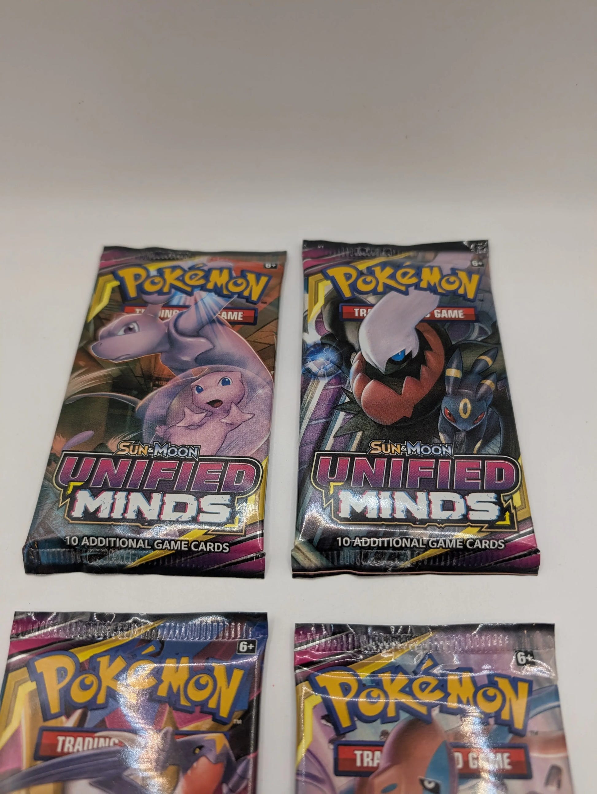 POKEMON TCG SUN & MOON UNIFIED MINDS - 4x Booster Packs - Art Set Factory Sealed, photo 3 image 3