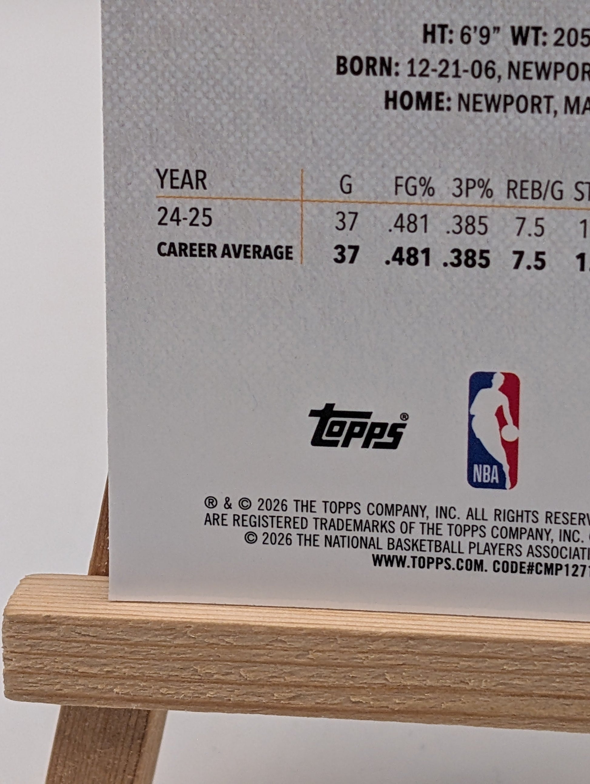 2025-26 Topps Finest COOPER FLAGG Common Rookie Oil Spill #1 FRENLY BRICKS - Open 7 Days