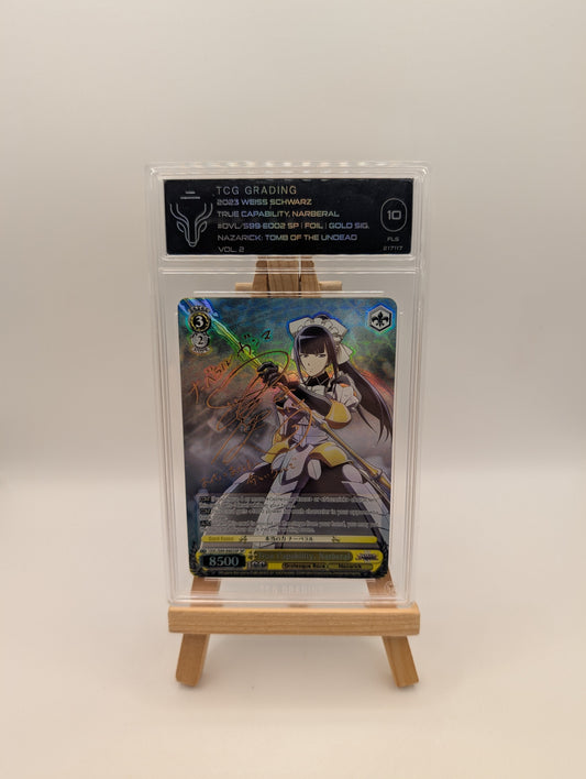 Weiss Schwarz GRADED True Capability Narberal E002 Gold Signature TCG 10 FRENLY BRICKS - Open 7 Days