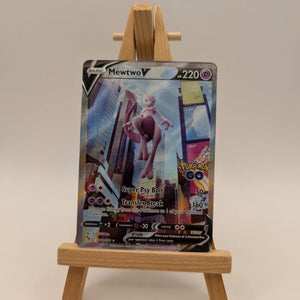 Mewtwo V - Pokemon GO FULL ALT ART Holo Foil Ultra Rare #072/078 FRENLY BRICKS - Open 7 Days
