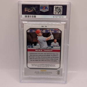 2020 Chronicles Mike Trout Obsidian Card #49 Angels PSA 10 FRENLY BRICKS - Open 7 Days